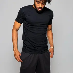 TRAILBLAZER Slim Fit White and Black Tees Crewneck 3 Pack Short Sleeve Casual Summer Medium Length T-Shirts for Everyday Wear