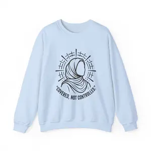 Covered Not Controlled hijab sweatshirt | Crewneck Sweatshirt