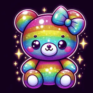 5D DIY Diamond Art Painting Kit, Bear Design Rhinestone Embroidery Set, DIY Decorative Art Picture for Home Wall Decor