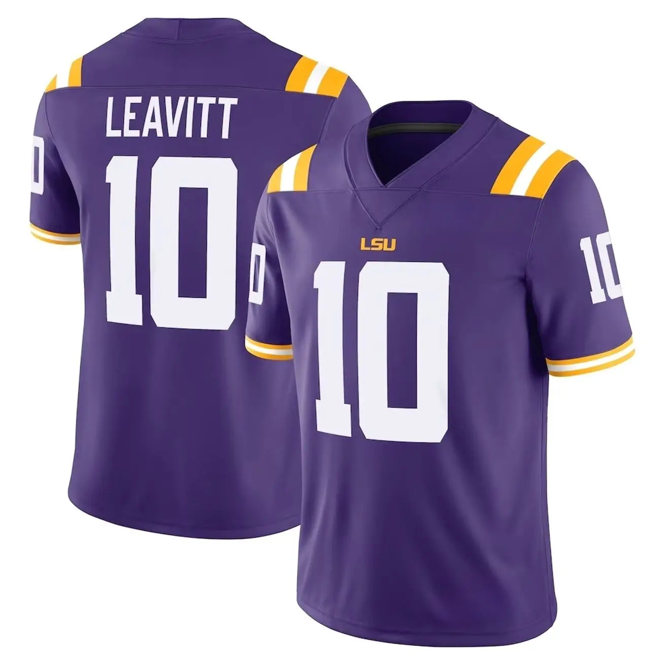 Men Football Jesey Sam Leavitt LSU Tigers Home Football Game Jersey - Royal