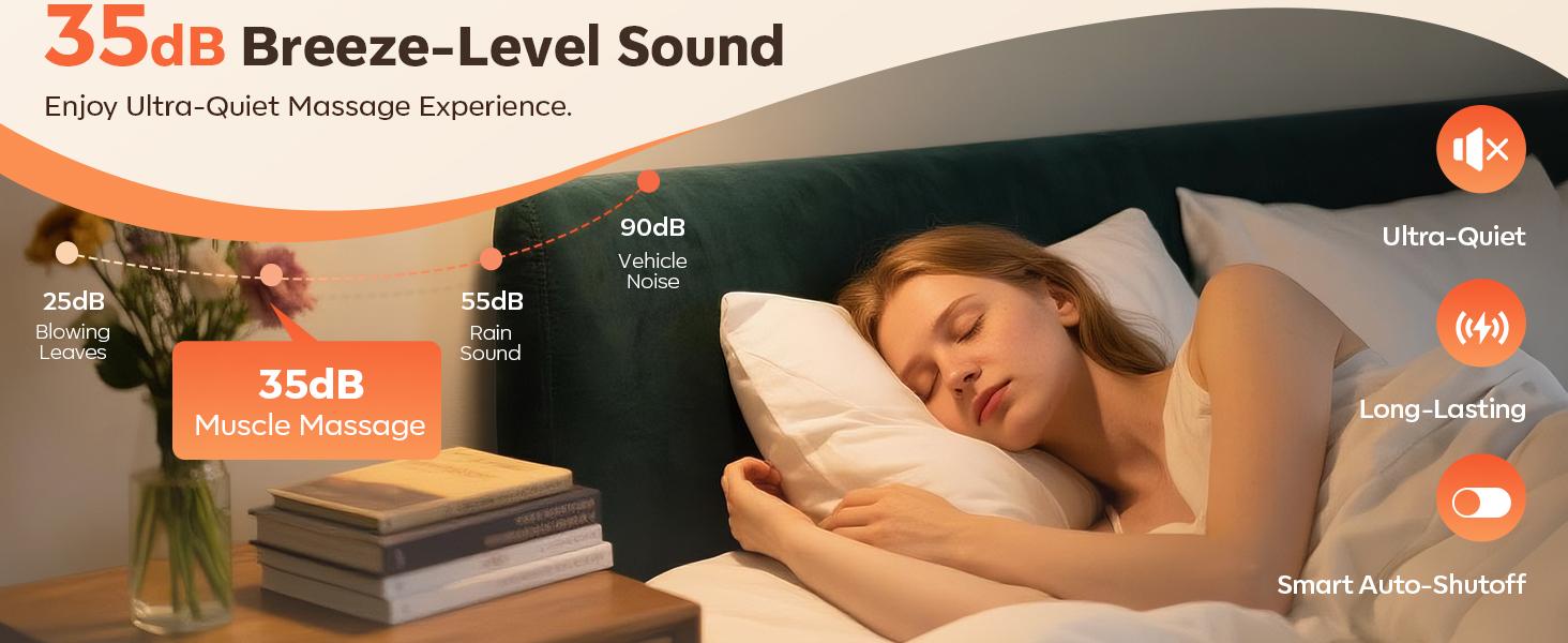 Head Massage Gun with 9 Modes, Deep Tissue Percussion with 30 Levels Quiet Muscle Massage Gun with Red Light Therapy for Full-Body Relaxation, Daily Use Gift