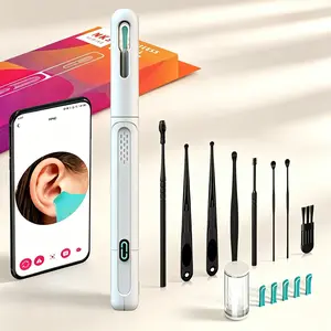 Wireless Visual Ear Pick Set, Modern Portable Otoscope, 6 LED Lights & 1080P Camera, Ear Care Tool for Daily Cleaning & Family Use