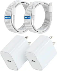 for  16 15 Charger Fast ,20W for i Pad USB C Fast Charger with 2Pack 10ft USB C Wall Charger Block for  16/16 Pro/16 Pro Max/15/15 Plus/15 Pro/15 Pro Max