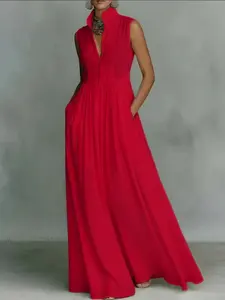 2026 New Elegant Colorful Long Sleeve Dress with Pleats and Waist-Cinching Design, Ideal for Vacation and French Style, Slim Fit and Flowy