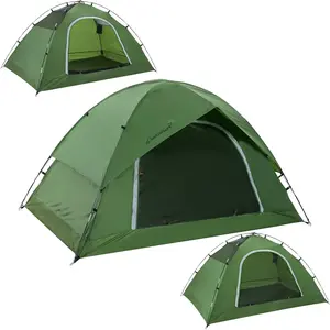 2 Person, 4 Person, 6 Person - Waterproof Two Person Tents , Small Easy Up Tent for Family, Outdoor, Kids, Scouts in All Weather and All Season