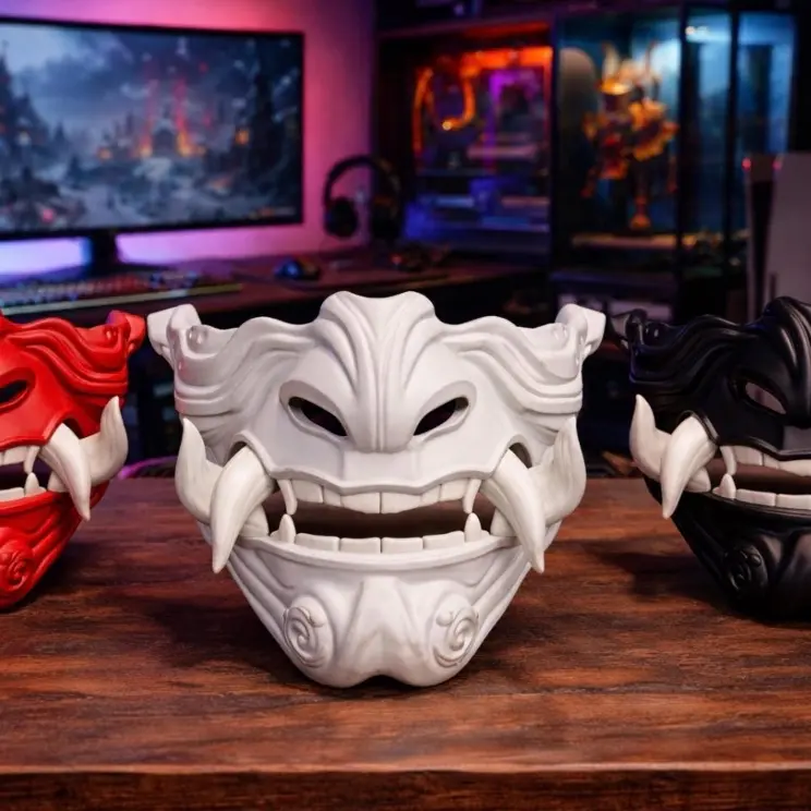 Shadow Oni Mask - Cos Play - Wearable Mask
