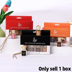 Four-Piece Aromatherapy Set, Includes 4 Unique Scents Air Fresheners, Hanging Home & Car Diffusers, Car Fragrance Set, Ideal Gift for Living Room, Bedroom, Office