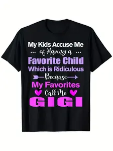 Plus Size Women'S Funny Gigi T-Shirt |   My Call Me Gigi Saying with Italian-Inspired Joke, 100% Plus Size 0XL-5XL, Grandma Gift Idea, Casual Fit Short Sleeve Tee for Grandmothers & Italian-Fam, Same Style for Men and Women