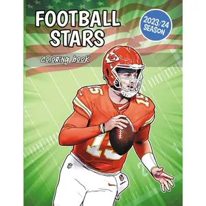 Football Stars Coloring Book: The best players of the American footbal league Paperback – September 19, 2023