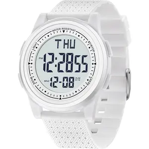 Watches for Men, Ultra-Thin Digital Watch Men with Stopwatch Countdown  Wide-Angle Display  Minimalist Mens Watch Gifts for Mens Womens
