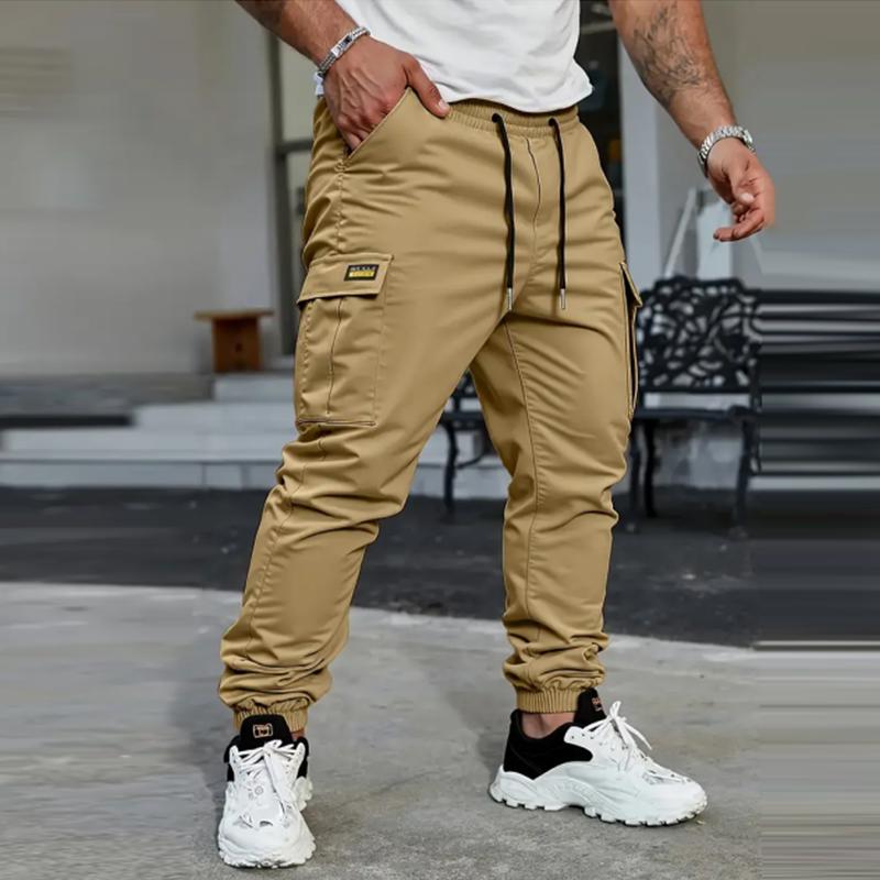 Men's 4 Pack Cargo Jogger Pants Stylish Retro Casual Four Season Style Versatile Workwear for Everyday Wear