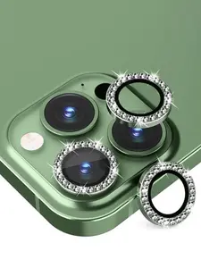 3pcs Glitter Camera Lens Protector Compatible With Apple iPhone 15/15Plus/15Pro/15Promax