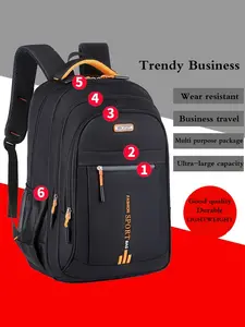5-Layer Multi-Functional Large Capacity Waterproof Backpack - Durable Lightweight Laptop Bag for Men Students Professionals, Ideal for Commute Travel Hiking Camping