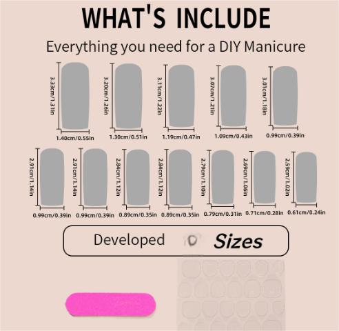 24 Pcs Long Square Press On Nails | Planet Pearl Flower Design Fake Nail Tips For Women