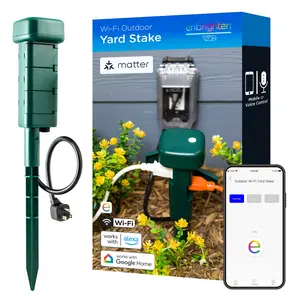 Enbrighten Vibe Wi‑Fi Matter Smart Plug Yard Stake