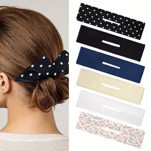 6pcs Hair Curler Set, Women's Bun Magic Twist Hair Clips, Round Knot and Crown Hair Shapers, Polyester, Elegant Style, Unisex, Fragrance-Free, for Thin & Thick Hair