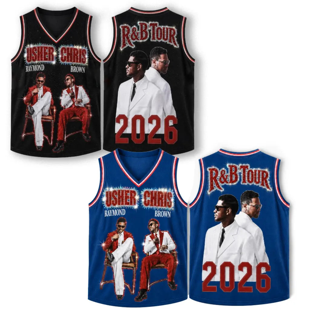 [SALE OFF] R&B Legends Inspired Tank Top Jersey | Custom Bling Effect Music Jersey