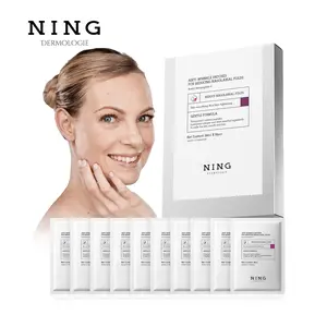 Smile Line & Under Eye Patches – 4-Peptide Anti-Wrinkle Treatment with Collagen, Caffeine & Niacinamide – Firming, Hydrating, Brightening Face Pads for Laugh Lines, Eye Bags, 10 Pairs