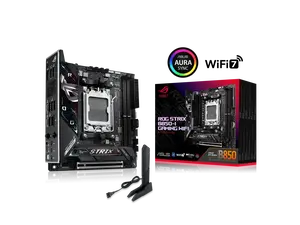 ASUS ROG STRIX B850-I GAMING WIFI AMD AM5 B850 Mini-ITX mITX motherboard 10+2+1 stages, DDR5 , 2.5G LAN, WiFi 7, 2x M.2, PCIe 5.0 x16, USB 20Gbps Type-C, AI Overclocking, AI Networking II, Aura Sync