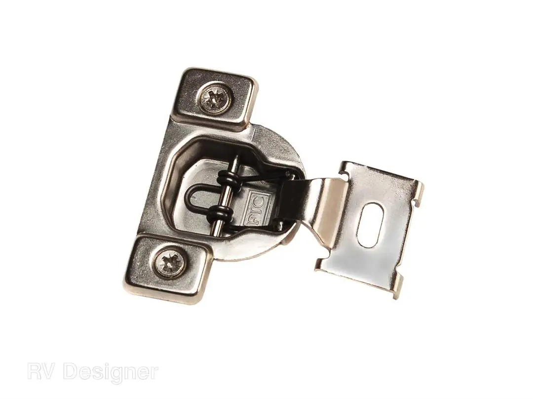 RV Designer 20-2000 Door Hinge; Use With RV Face Frame; Self Closing; Set Of 2
