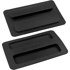 2 Pack 2 Slice Silicone Toaster Dust Cover Lid Bread Machine Bread Maker Accessories Black