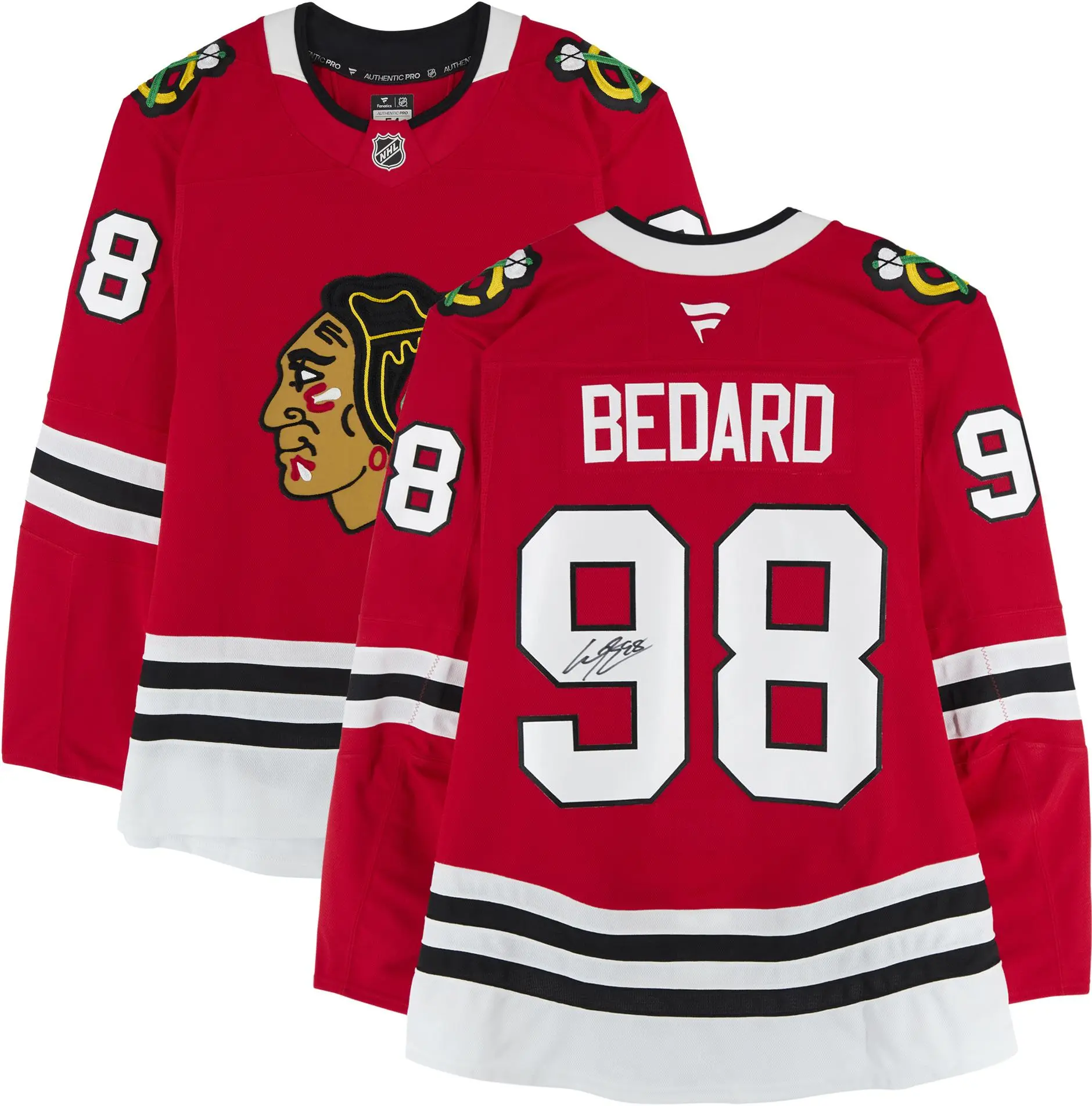 Connor Bedard Chicago Blackhawks Autographed Red Pro Jersey - Fanatics Authentic Certified