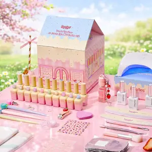 Beetles Spring Gel Nail Polish Starter Kit - Top Base Gel&Diamond Decorations&Stickers&Manicure Tools Pastel Teatime DIY Nails Art Gift salon nails at home #SpringTok spring nail taste of spring