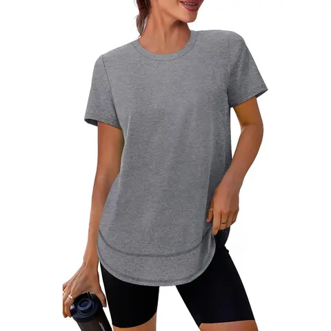 OFEEFAN Womens Workout Tops Short Sleeve Shirts with Sun Protection UPF 50+ Quick Dry Outfits for Hiking Running S-3XL Womenswear Shortsleeve Tshirt
