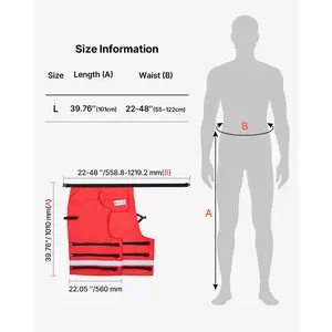 VEVOR Chainsaw Chaps Wrap, Class D, 8 Layers Wrap Style Chainsaw Pants with Adjustable Belt Gear Pocket, Chain Saw Chaps for Men/Women, Chainsaw Safety Equipment for Loggers Forest Workers, Large