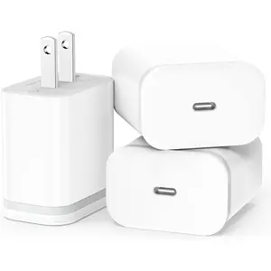 for  17 16 Charger,   USB C Block 3-Pack 20W Type-C Phone Wall Plug Portable Power Adapter USBC Brick USB-C Box 15 14 13 12 11 Air Pro Max Plus XS X XR SE 8 7 6 Pad Mini