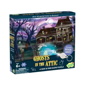 Ghosts In The Attic Seek & Find Glow Halloween Puzzle