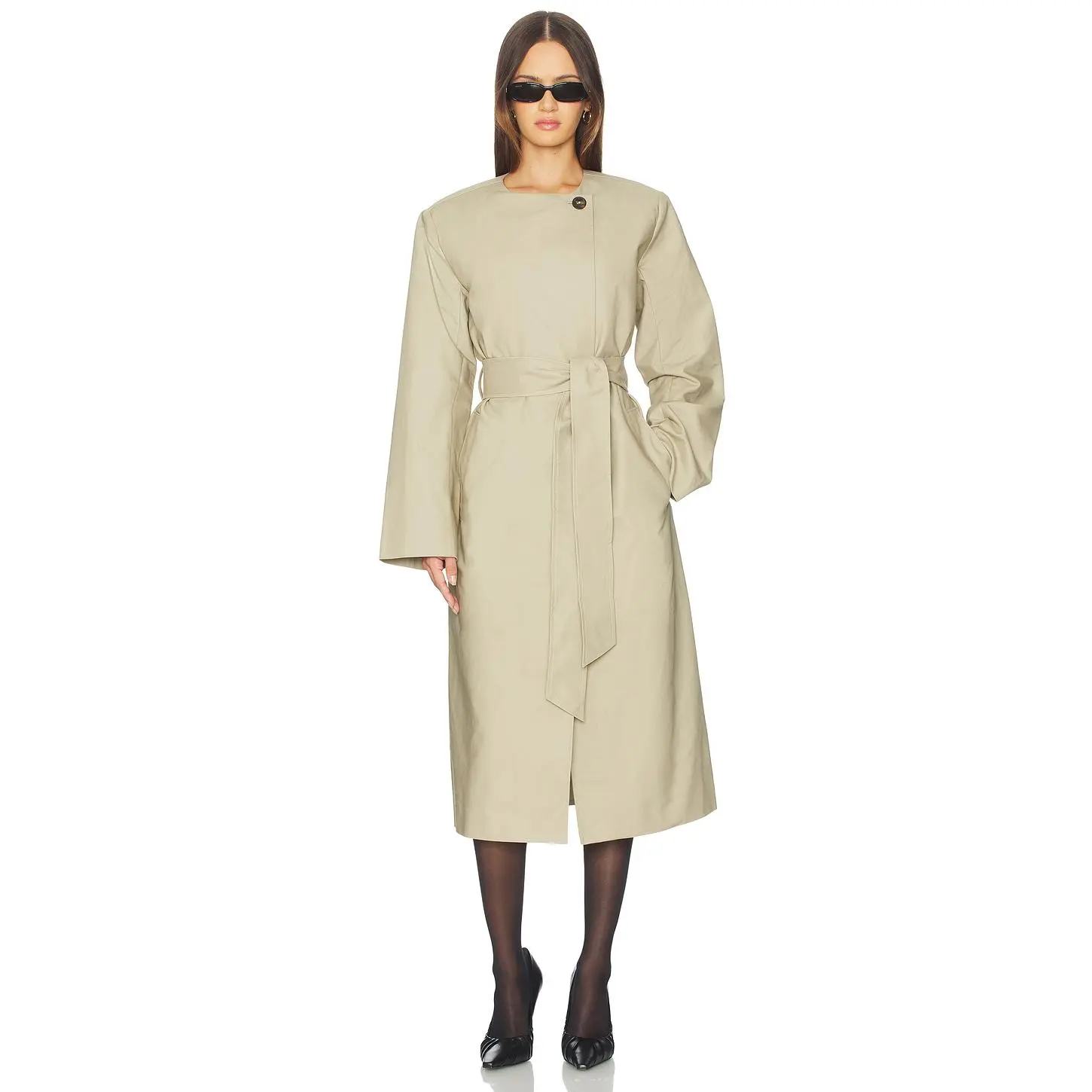 SRG Hudson Coat in Dark Grey Beige