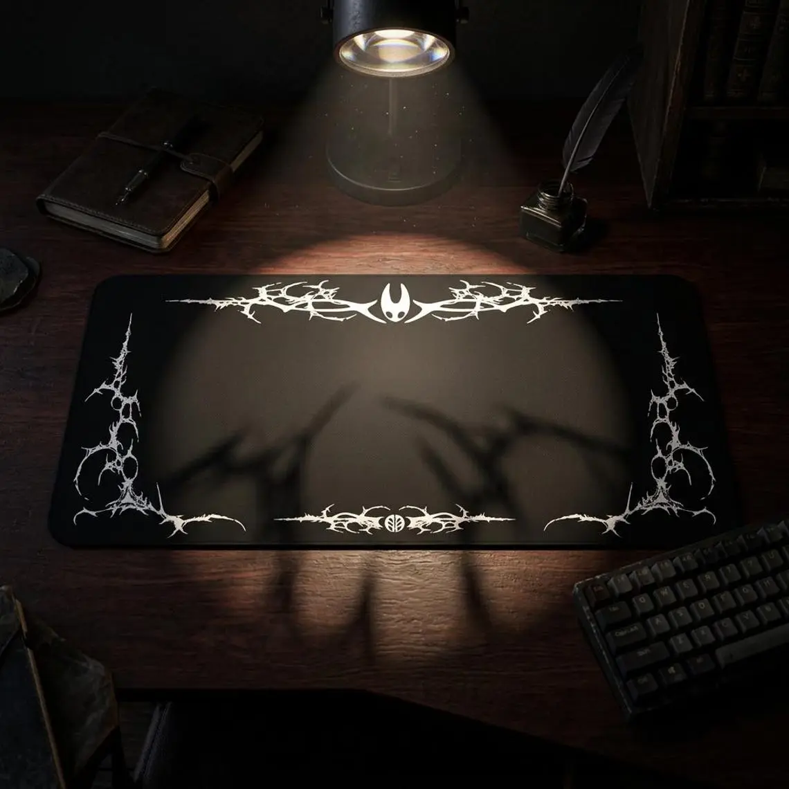 Hollow Knight Silksong Cyber Sigil Desk Mat, Gaming Mouse Pad, Neoprene Office Accessory