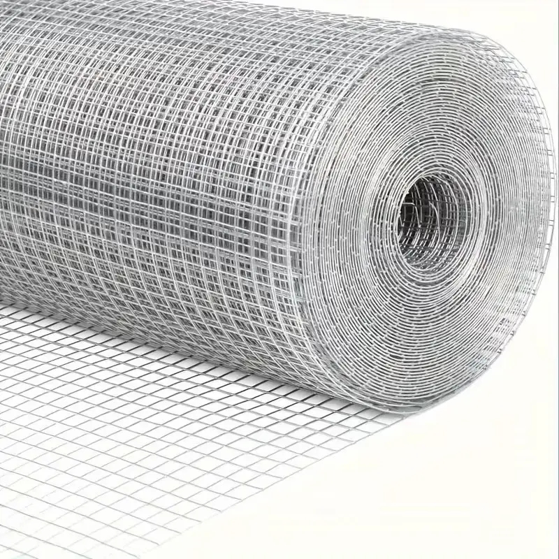 Galvanized Hardware Cloth Wire Mesh Roll, 50cm X 6m, Suitable for Chicken Coops, Poultry Fencing and Outdoor Use, Durable Garden Fence Solution