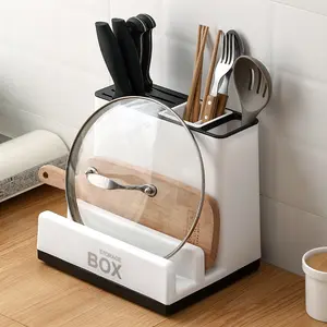 Tableware Storage Holders Kitchen Knife Plastic Storages Racks for Kitchen Organiser Smooth