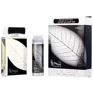 Lattafa Najdia 2 Piece Bundle for Men (Eau de Parfum Spray, 3.4 Ounce & Deodorant Spray, 1.7 Ounce)