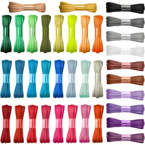 Solid Color Satin Ribbon 1/8 Inch Fabric Ribbons for Crafts Thin Ribbon for Christmas Gift Wrapping 36 Colors 198 Yards Rainbow Ribbon for Hair Bows Flowers Bouquets Wedding Baby Shower Decorations