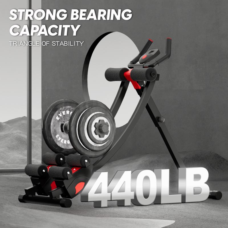 Ab machine, workout equipment for Home Gym Strength Training, Ab workout equipment, AB machine for stomach workout, Foldable abdominal trainer for Men and Women exercise