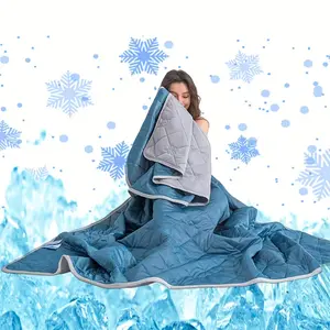 Cooling Double-Sided Lightweight Soft Silk Satin Quilt, Breathable Bedding for Hot Sleepers, Outdoor-Friendly Gift Blankets