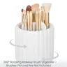 PrimPick 360 Rotating Makeup Brush Holder 7 Slots Make Up Brush Organizer Removable Spinning Cosmetic Brushes Storage Beauty Brushes Storage Pen Holder for Vanity, Dresser, Desk, Makeup Organizer Box Cosmetics Organizer Storage