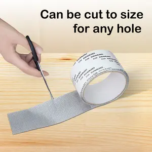 Super Adhesive Screen Repair Tape, Extended Window Screen Repair Tape, Fiberglass Screen Repair Tool for Mesh Doors and Windows, Grey
