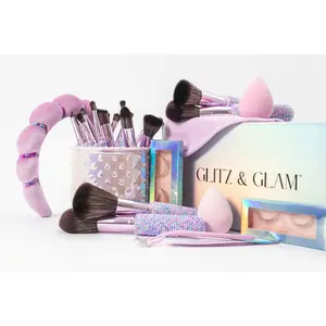 PEARL BLING Mega Glitz & Glam | 30pc Essentials Collection Brush Set | MU9690-B