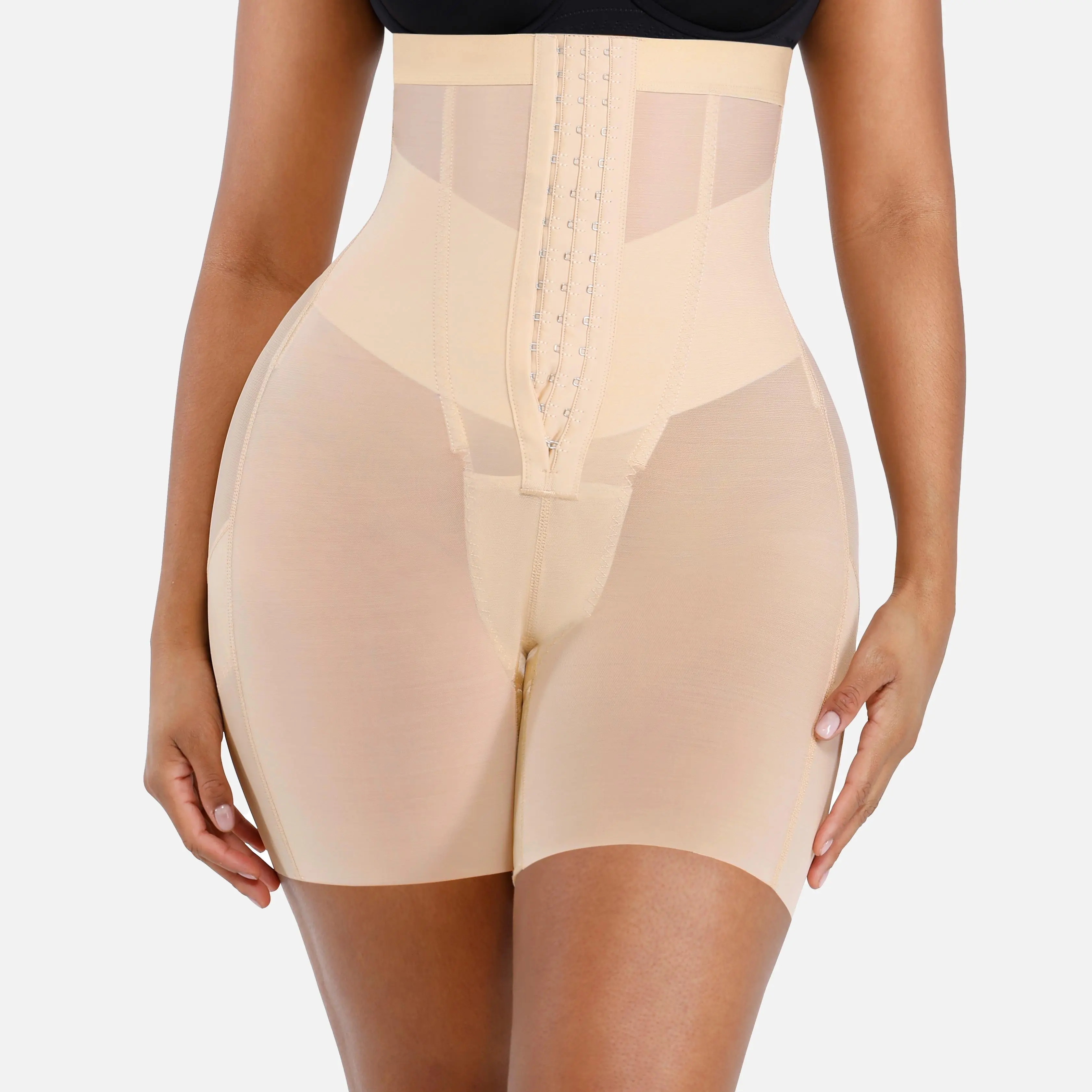 High waist shorts Skin color