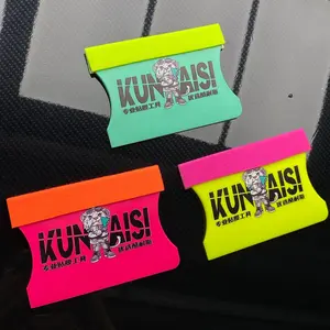 KUNAISI Felt Edge Vinyl Wrap Squeegee, Thin Edge Car Wrap Scraper Tool for PPF Window Tint Film Installation