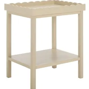 Anwyn Scalloped Open Shelf Accent Table