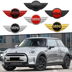 1Pcs 3D Metal Car Body Sticker Emblem Badge Rear Trunk Tail Decoration Decal Auto Accessories Car Decals For Mini Cooper One S JCW Countryman F55 F56 R55 R56 R60
