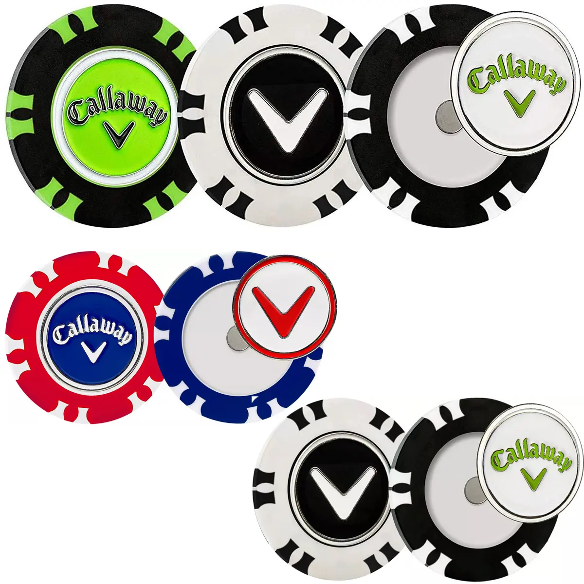 Callaway Dual-Mark Poker Chip Golf Ball Marker