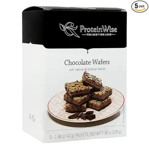 ProteinWise Wafers, High Protein, Low Carb, Low Calorie, Healthy Snack, 5 Count