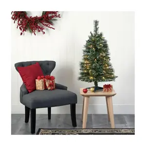 Nearly Natural 3-ft Wisconsin Slim Snow Tip Christmas Tree