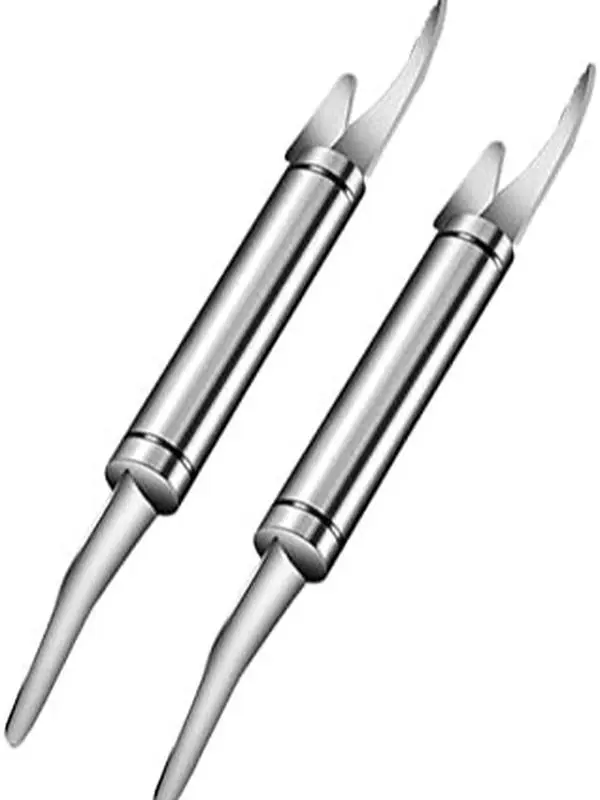 2PC Shrimp Deveiner Tool Stainless Steel Shrimp Deveining Tool Efficient Shrimp Peeler and Deveiner Tool Portable Shrimp Cleaner Shrimp Knife for Easy Shrimp Deveining Shrimp Cleaning Tool